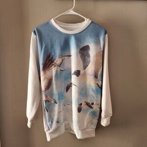 Taylor Swift 1989 Inspired Seagull Sweatshirt Eras Birds Swiftie Fan Album Merch